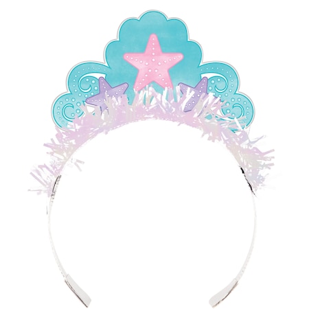 Creative Converting Iridescent Mermaid Party Tiaras, 7"x5", 48PK 336721